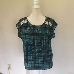 Cut-Out Shoulder Blouse